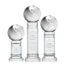 Globe Globe on Colverstone Base Crystal Award