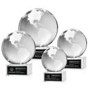 Globe Clear on Hancock Base Globe Crystal Award