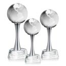 Globe Globe on Willshire Base Crystal Award