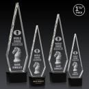 Springfield 3D Black on Paragon Base Diamond Crystal Award