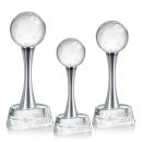 Pickleball Globe on Willshire Base Crystal Award