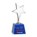 Tuscany Chrome Full Color  Blue on Robson Base Star Metal Award