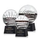 Serenity Black on Robson Base Globe Glass Award