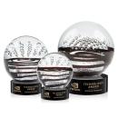 Serenity Black on Stanrich Base Globe Glass Award