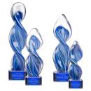 Bonavista Blue on Paragon Base Unique Glass Award