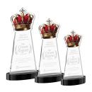 Crown Black on Alberton Base Unique Crystal Award