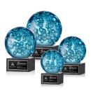 Addison Globe on Square Marble Base Glass Award