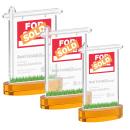Real Estate Amber on Alberton Base Unique Crystal Award