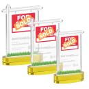 Real Estate Gold on Alberton Base Unique Crystal Award