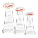 Las Vegas Clear on Hartford Base Unique Crystal Award