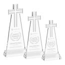Cross Starfire on Hartford Base Unique Crystal Award