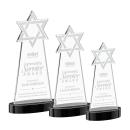 Star of David Black on Alberton Base Unique Crystal Award