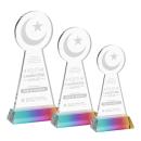 Crescent & Star Prismatic on Hartford Base Unique Crystal Award