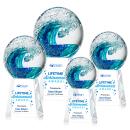 Surfside Full Color Globe on Celestina Base Glass Award